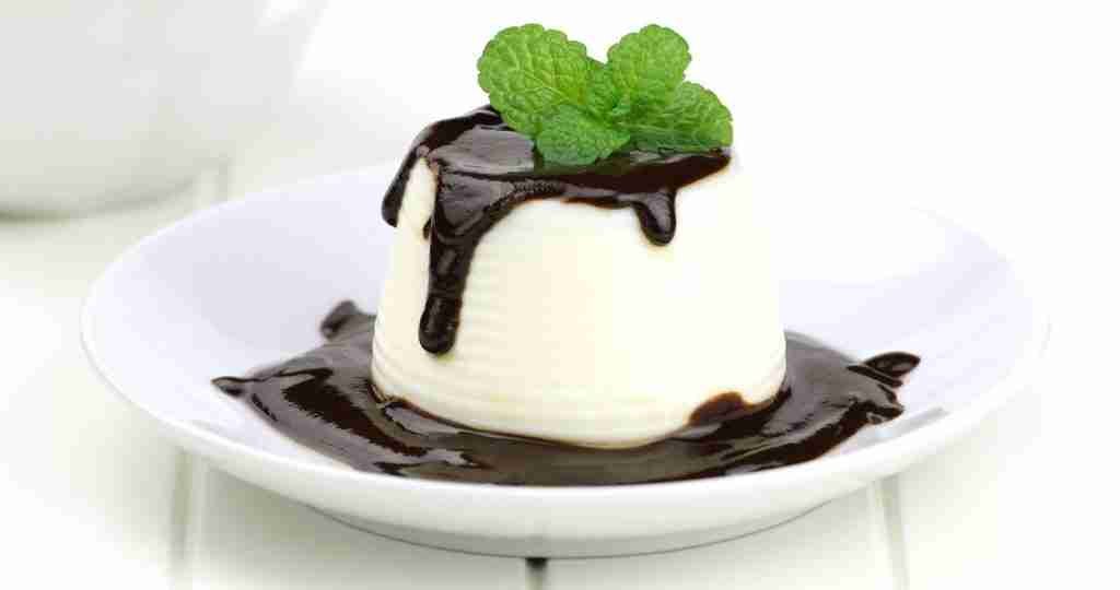 panna cotta de chocolate