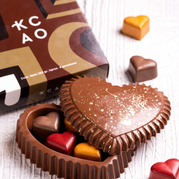Cofre De Chocolate En Forma De Corazón