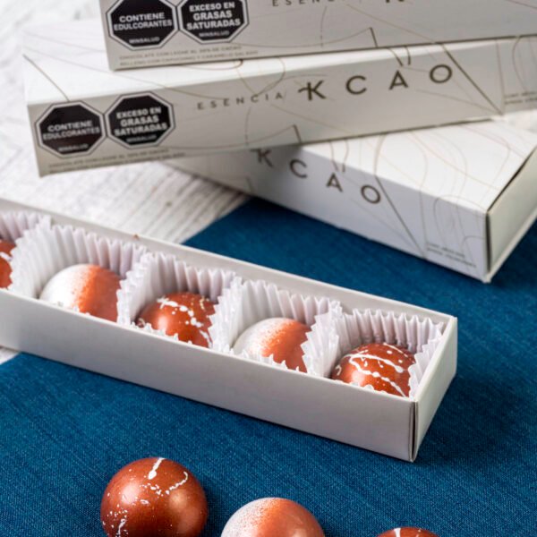 Caja de Bombones de Chocolate con Leche | Capuchino & Caramelo Salado
